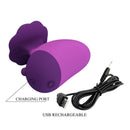 Pretty love - stimolatore clitorideo ricaricabile 7 modalità viola