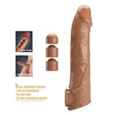 Pretty love - manicotto regolabile per allungamento del pene 26 cm ø 4 cm marrone