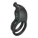 Pretty love - goodwin anello per pene doppio vibrante ricaricabile nero