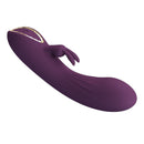 Pretty love - vibratore a forma di coniglio ricaricabile landyn, 10 funzioni, viola