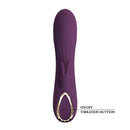 Pretty love - vibratore a forma di coniglio ricaricabile landyn, 10 funzioni, viola