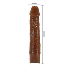 Pretty love - leonardo vibratore realistico 20 cm ø 4 cm marrone