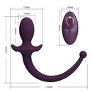 Pretty love - lioea vibrante anale con coda, 12 funzioni, telecomando viola