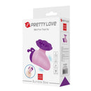 Pretty love - stimolatore clitorideo ricaricabile little bee, 7 modalità, viola-rosa