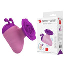 Pretty love - stimolatore clitorideo ricaricabile little bee, 7 modalità, viola-rosa