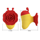 Pretty love - stimolatore clitorideo ricaricabile little bee, 7 modalità, rosso/giallo