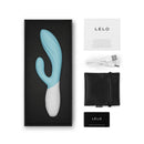 Lelo - ina twist doppio vibratore a coniglio per il punto g e il clitoride blu