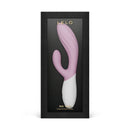 Lelo - ina twist doppio vibratore a coniglio per il punto g e il clitoride rosa