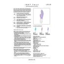 Lelo - ina twist doppio vibratore a coniglio per il punto g e il clitoride rosa