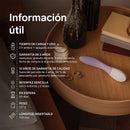 Lelo - mona twist vibratore per il punto g ricaricabile e controllabile tramite app, colore lavanda