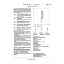 Lelo - mona twist vibratore per il punto g ricaricabile e controllabile tramite app, colore lavanda