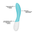 Lelo - mona twist vibratore per il punto g ricaricabile e controllabile tramite app, colore lavanda
