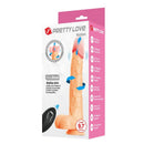 Pretty love - dildo vibrante nolan con spinta e rotazione, telecomando, 24,5 cm ø 5 cm naturale