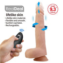 Pretty love - dildo vibrante rotante e spinta miles con telecomando 23,5 cm ø 4,8 cm naturale