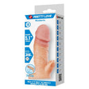 Pretty love - manicotto di estensione del pene roderico 13 cm ø 3,8 cm naturale