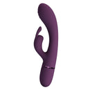 Pretty love - rocco vibratore a forma di coniglio ricaricabile 10 funzioni viola