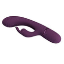 Pretty love - rocco vibratore a forma di coniglio ricaricabile 10 funzioni viola