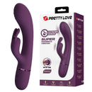 Pretty love - rocco vibratore a forma di coniglio ricaricabile 10 funzioni viola