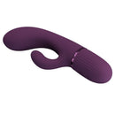 Pretty love - margie vibratore a forma di coniglio ricaricabile 10 funzioni viola