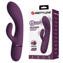 Pretty love - margie vibratore a forma di coniglio ricaricabile 10 funzioni viola