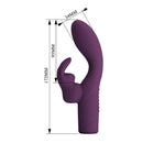 Pretty love - vibratore a forma di coniglio ricaricabile olivia con 10 funzioni