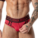 Locker gear - slip sportivo in rete rosso l