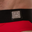Locker gear - locker gear con fascia in vita larga rosso taglia s