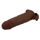 Pretty love - manicotto vibrante per pene quillon 20 cm ø 4 cm marrone