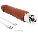 Pretty love - vibratore pro realistico 23,5 cm ø 4,8 cm marrone
