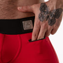 Locker gear - baule con fascia in vita larga rosso l