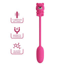 Pretty love - vibratore a proiettile ricaricabile olson con telecomando cablato rosa