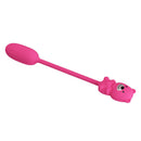 Pretty love - vibratore a proiettile ricaricabile olson con telecomando cablato rosa
