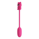 Pretty love - vibratore a proiettile ricaricabile olson con telecomando cablato rosa