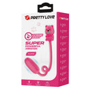 Pretty love - vibratore a proiettile ricaricabile olson con telecomando cablato rosa