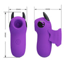 Pretty love - magic devil - stimolatore da dito ricaricabile viola
