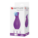 Pretty love - stimolatore clitorideo ricaricabile a suzione con bottiglia magica, viola