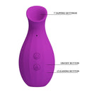 Pretty love - stimolatore clitorideo ricaricabile a suzione con bottiglia magica, viola