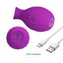 Pretty love - stimolatore clitorideo ricaricabile a suzione con bottiglia magica, viola