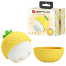 Pretty love - stimolatore clitorideo ricaricabile a suzione e spinta, giallo