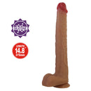 Pretty love - terin plus dildo in silicone realistico con ventosa 37,6 cm ø 5,5 cm