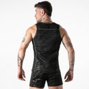 Locker gear - canotta completamente militare con accesso, nera, taglia l