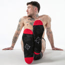 Locker gear - calze militari al ginocchio rosse taglia unica