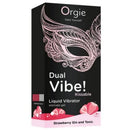 Orgie - doppia vibrazione! liquido vibrante al gusto di gin alla fragola e tonico, 15 ml