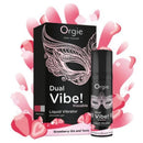 Orgie - doppia vibrazione! liquido vibrante al gusto di gin alla fragola e tonico, 15 ml