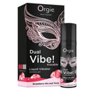 Orgie - doppia vibrazione! liquido vibrante al gusto di gin alla fragola e tonico, 15 ml