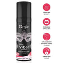 Orgie - doppia vibrazione! liquido vibrante al gusto di gin alla fragola e tonico, 15 ml