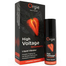 Orgie - vibratore liquido ad alta tensione al gusto di fragola extra forte e baciabecille 15 ml