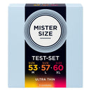 Mister size - campione confezione preservativi misura 53-57-60 mm (3 unità)