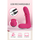 Pretty love - vibratore ricaricabile in silicone duden con 12 modalità di vibrazione e 3 modalità di oscillazione, rosa