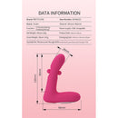 Pretty love - vibratore ricaricabile in silicone duden con 12 modalità di vibrazione e 3 modalità di oscillazione, rosa